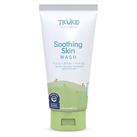 TruKid Soothing Skin Eczema Face and Body Wash - NEA-Accepted for Eczema, Soothes & Prevents Irritation, Fragrance-Free, Stops Itching, Protects Irritated & Sensitive Skin, Natural, 8oz TUBE Cover