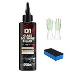 D1 Glass Polishing Liquid, Upgrade D1 Glass Polishing Compound, Anti-Fog Hydrophobic Coating Spray, Glasses Scratch Care Polishing (C)