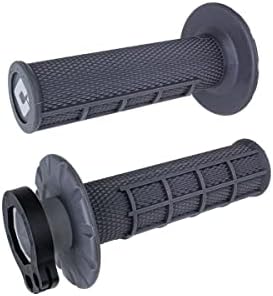 ODI Half Waffle V2 MX Lock-On Grips - 2 & 4-Stroke (GRAPHITE)
