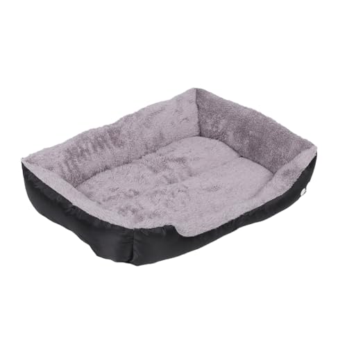 Abaodam ペット小屋 犬用ベッド 犬 ベッド 中型犬用ドッグベッド 犬の木枠ベッド 大型犬用ペットベッド 小型犬用ドッグベッド 大きな四角い猫ベッド ウォーペットベッド 布 Black