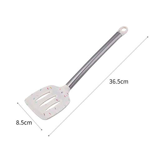 Juego de utensilios de cocina de silicona, utensilios de cocina resistentes al calor, espátula, pala, cuchara para sopa con mango, accesorios de cocina antiadherentes