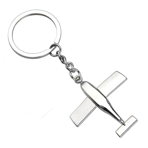 Pendentif d'avion en métal argenté, idée cadeau idéale pour passionnés