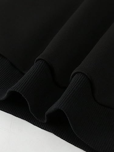 SHENHE Men's Graphic Hooded Sweatshirt Oversized Letter Print Casual Hoodie Pullover4