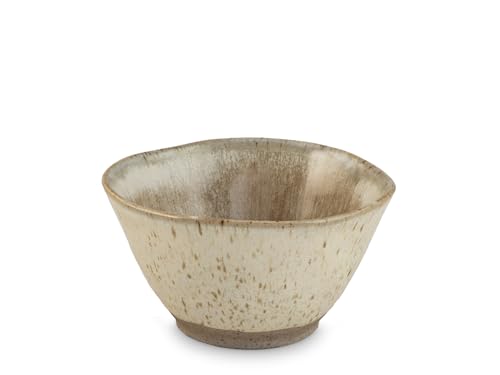 H&H Lot de 6 bols en porcelaine Laos 14 cm - Couleurs assorties Beige et Sable - Design Minimal - Parfait pour les soupes, les collations et les desserts - Convient également à la restauration