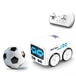 Posheliox Interactive RC Bus with 4 Modes, LED Expression Display & Obstacle Avoidance, Type-C Rechargeable Toy Car for Kids(White)