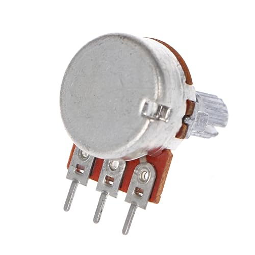 SAFIGLE Potenciómetros De Audio Lineal Para Amplificadores De Guitarra Terminales De Soldadura Bk Para Montaje Guardabarros