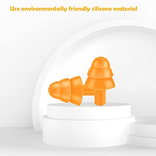 Abudder 12 Pairs Reusable Silicone Ear Plugs thumb #3