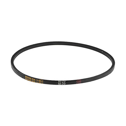 sourcing map Courroie trapézoïdale d'entraînement M-29 29 Longueur pas Courroie de transmission en caoutchouc d'alimentation industrielle