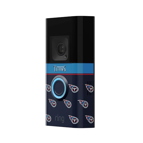 Image of All-New Limited Edition, Official NFL Faceplate for Ring Doorbells - Video Doorbell 3, Video Doorbell 3 Plus, Video Doorbell 4, Battery Doorbell Plus, and Battery Doorbell Pro | Tennessee Titans