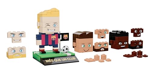 Neko Brands | Giocatore FC Barcelona con parti intercambiabili Kit 210 pezzi Regalo per ragazzi e ragazze dai 7 anni in su. Prodotto con licenza ufficiale.