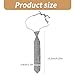 NUEAYMS Punk Necktie Adjustable Neck Tie for Teens Girl Shimmering Rhinestones School Uniform Necktie Fashion Neckwear