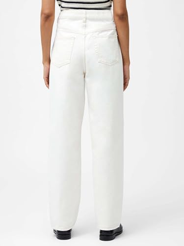 Image of KOTTY Women's High Rise Wide Leg Jeans|Cotton Blend Straight Fit Denim|Trendy Comfortable Casual Wear