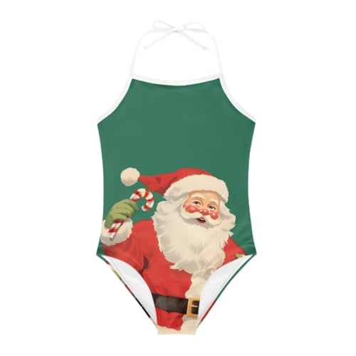 Image of Christmas One-Piece Swimsuits Beach Swimwear Bathing Suit for 3-10 Years Girls