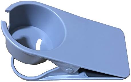 Clip Cup Holder for Mug Bottle Drink Holder Clip on Office Computer Desk Work (Gray)