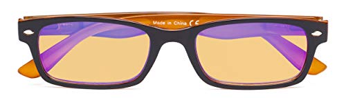 Image of CessBlu Amber Tinted Digital Blue Light Blocking Glasses for Men Women Reading Computer