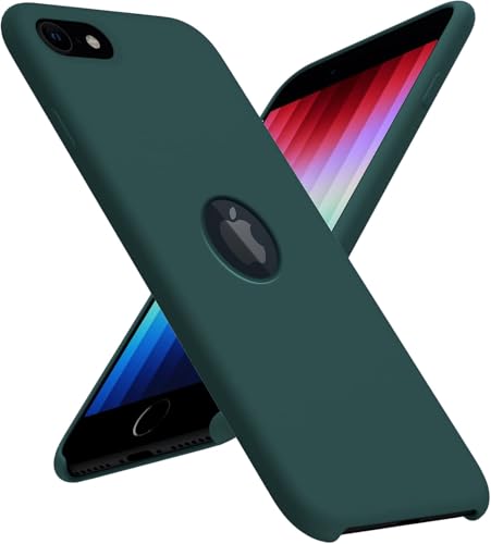 Image of DIZORO Liquid Silicone Soft Back Cover for iPhone 6 Plus & 6s Plus Case, Shockproof Slim Camera & Full Body Protection Non Yellowing Cover with Microfiber Lining & Logo Cut (5.5 Inch) -Forest