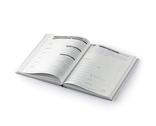 Image of LAURET BLANC Daily Planner Diary and Organizer, Gratitude and Affirmation Journal with Weekly and Monthly Review- A5 Size, Plan for 6 Months, Hardcover