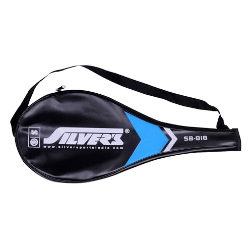 Image of Silver's SB-818 Badminton Kit (2 Racquets with Full Cover, 1 Box Feather Shuttlecock Pack of 3)