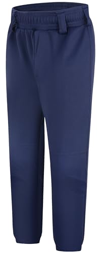 2T/3 toT/4T/5T-8 Year Youth Toddler Boys Baseball Pants Softball Pants Kids Tee Ball Pants with Side Piping/Braid (Navy,7 Years)