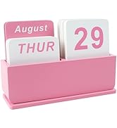 Amazon.com : DEERINE Wooden Block Perpetual Calendar for Desk