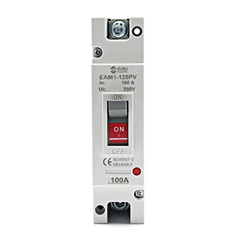 Disjoncteur solaire 1P DC 250V boîtier moulé pour sécuriser l'installation photovoltaïque 125A