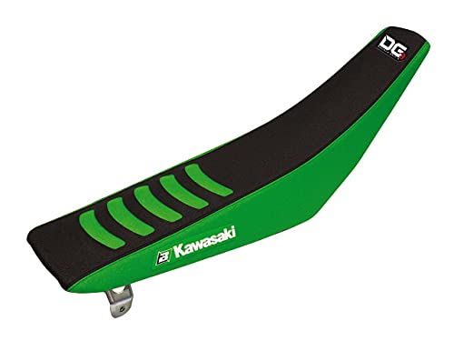 Housse de selle Blackbird Double Grip 3 Kawasaki KX250F KX450F vert noir accessoire cross