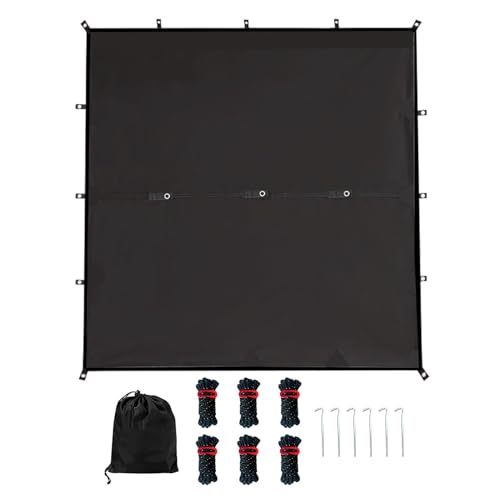 Campingtarp - de protección Impermeable con de Almacenamiento para Actividades al Aire Libre, Senderismo, Parque, césped, Camping
