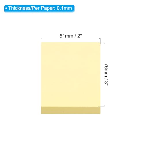 Papier adhésif memo post PATIKIL 12 paquets de couleur jaune - 2