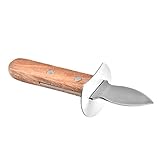 DECHOUS Austernöffner Holzgriff Edelstahl Meeresfrüchtemesser Ergonomisch Kompakt Für...