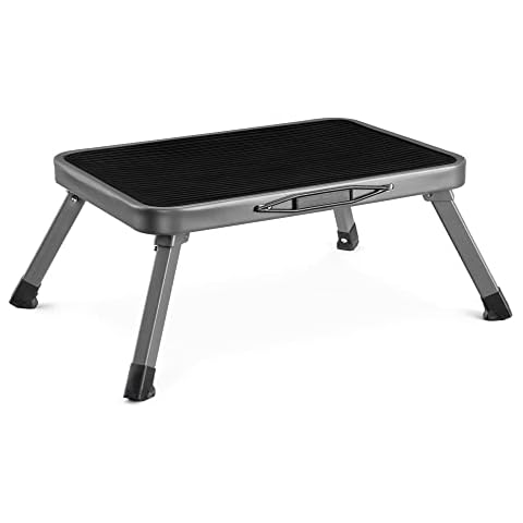 Navaris Tritthocker klappbar aus Stahl Cover