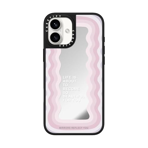 Coque miroir iPhone 16 Plus antichoc argent MagSafe