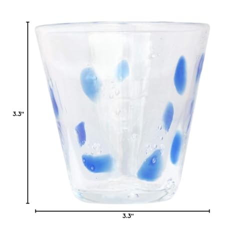 Ryukyu Glass Workshop Sea Breeze vidrio azul 3.5 pulg pack 2 miniatura 3