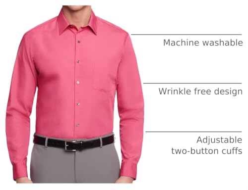 Image of Van Heusen Mens Dress Shirt Regular Fit Poplin Solid