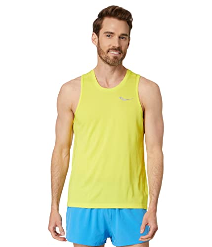 Débardeur chronomètre Saucony ample et léger jaune citron 3XL