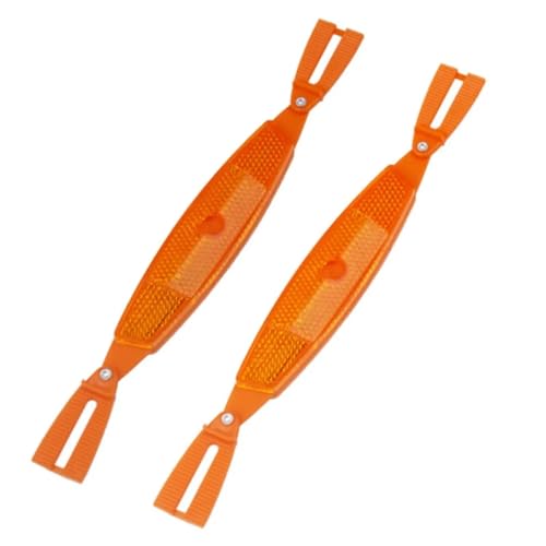 Fahrrad-Reflektoren, 12 Stück, Fahrrad-Speichenreflektoren, Sicherheitswarnung, Fahrradrad-Reflektoren (orange)