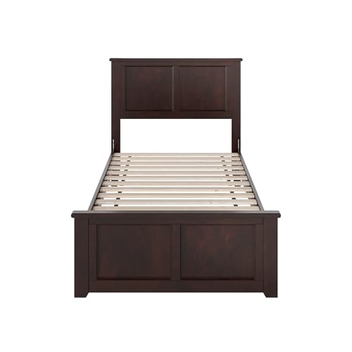 AFI, Charlotte Twin XL Solid Wood Low Profile Platform Bed with Matching Footboard, Espresso by AFI - Image 6