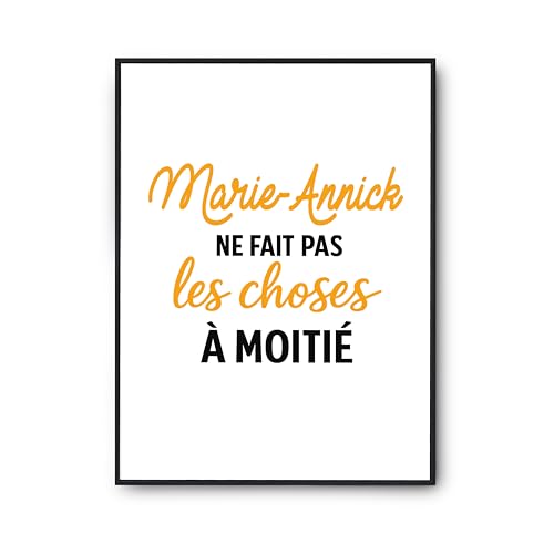 Poster Marie-Annick : le cadeau humour idéal pour un anniversaire mémorable
