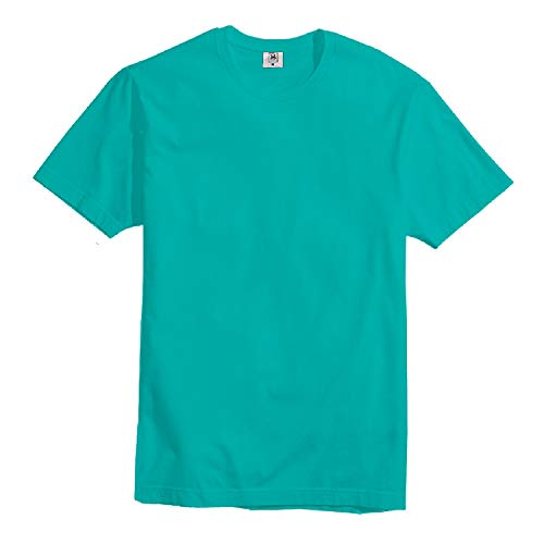 Kit Com 5 Camisetas Slim Masculina Básica Algodão Part.B (Rosa, Branco, Azul, Cinza e Verde, G)