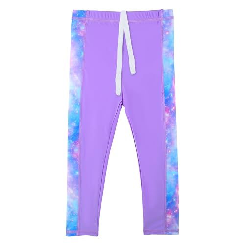 Image of Girls Two Piece Swimsuit Long Sleeve Floral Bathing Suit UPF 50+ Summer Beach Swimwear