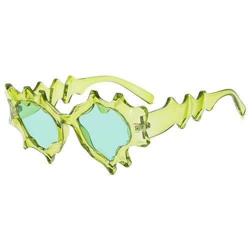 Futuristic Girls Irregular Frame Glasses Teenagers Hiphops Trend Nightclub Party for Adult Teens