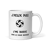 MugSmile Mug je peux pas je me barre au Pays basque tasse Pays basque humour