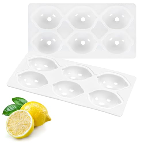 LAKPYN 1 PCS 195g moule trompe l'oeil fruit silicone au citron 3D En silicone Moule en silicone pour dessert, gâteau, fondant, fruits, sucre, bonbons, gelée,...