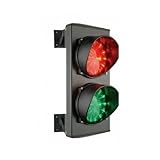 Dieffematic SEMAFORO ROSSO VERDE DOPPIA 2 LUCI A LED 230V LAMPADA PARCHEGGIO IMPIANTO