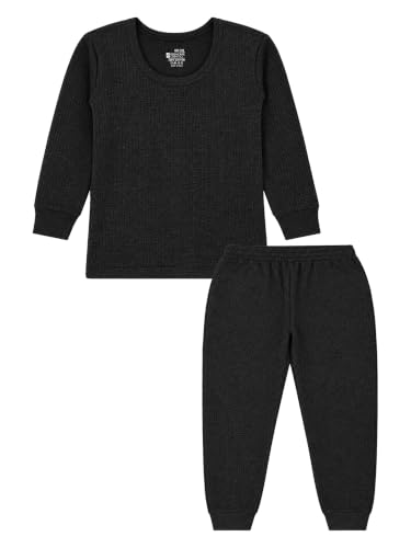 Image of Bodycare Insider Anti-Bacterial Solid Kids Thermal Top & Bottom Unisex Set