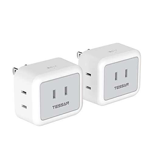 Amazon | TESSAN コンセントタップ 3AC口 電源タップ 雷ガード たこ