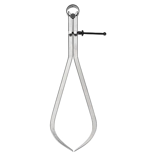 HARFINGTON Spring Joint Caliper 12 inch / 300mm Adjustable Spring Outside Caliper with Solid Nut for Wood Turning Lathe Work