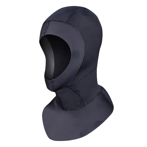 Capucha de buceo elástica con aislamiento térmico de neopreno de 3 mm para regular temperatura