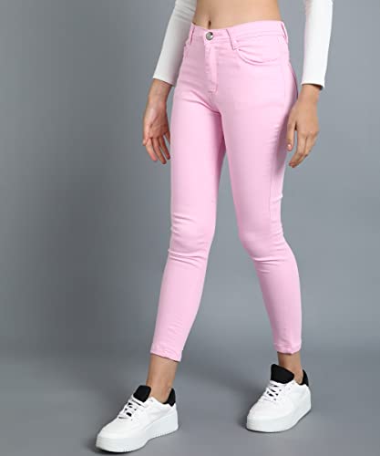 Image of Nifty Women's Denim Stretchable Slim Fit Color Jeans