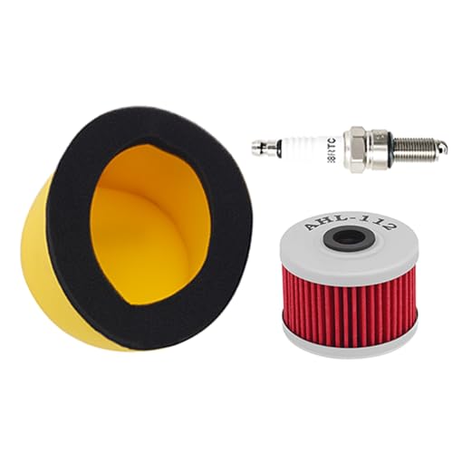 AHL Luftfilter & Ölfilter & Zündkerzen Kompatibel mit Kawasaki KLX250R 1994-1996/KLX250S 250 2006-2007 2009-2010 2012-2014/KLX250SF 2009-2010/KLX300R 1997-2008