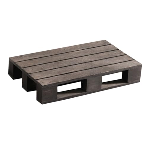 LOPUNER Palet De Madera Carbonizada Posavasos De Madera Bandeja para Servir Mesa De Comedor para Proteger Superficies Cocina